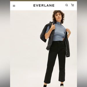 Everlane Straight Leg Crop Black